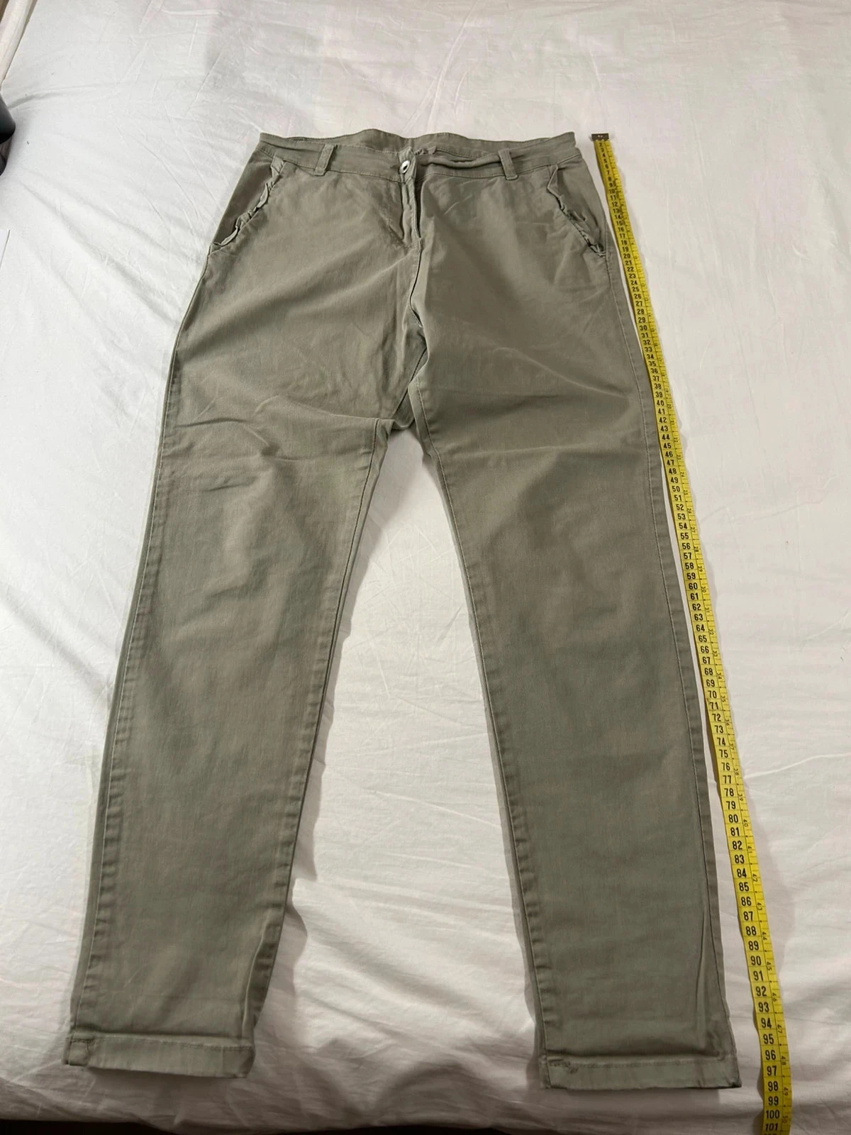 Pantalon beige kaki vintage pinokkio